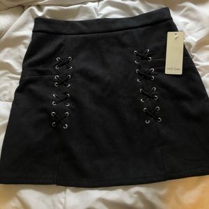 NWT Black Velvet right skirt